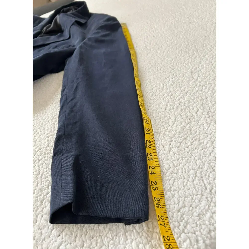 Boca Classics Men's Faux Suede Sport Coat 44L Blue 2 Button Very Soft
